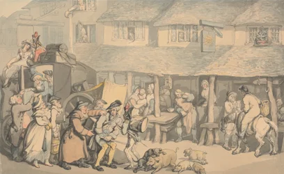 Bodmin Cornwall- Die Ankunft der Postkutsche